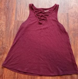 Maroon tank top